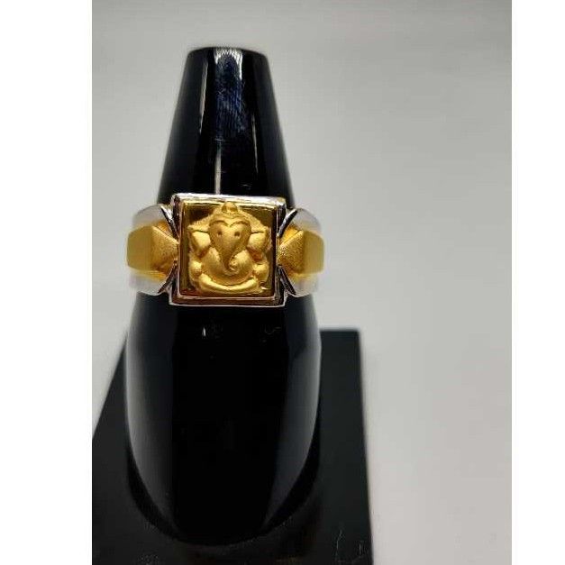 916 Men's fancy gold ring