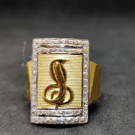 916 men's fancy gold ring