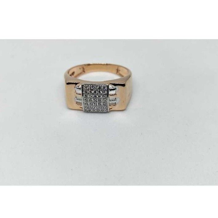 Fancy Rose Gold Designer 18Kt Men's Wear Ring-31325