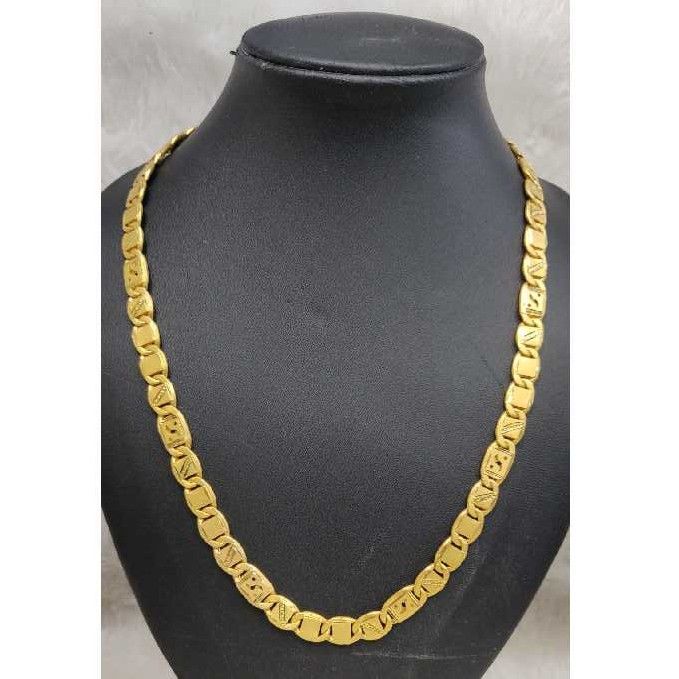 Men's 916 gold hollow nawabi chain NO-7512
