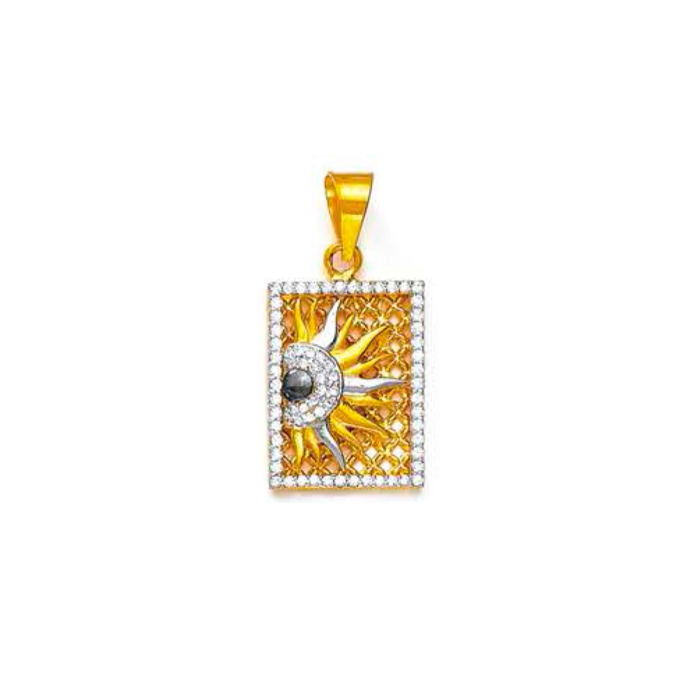 916 Gold Surya Pendant NP-120