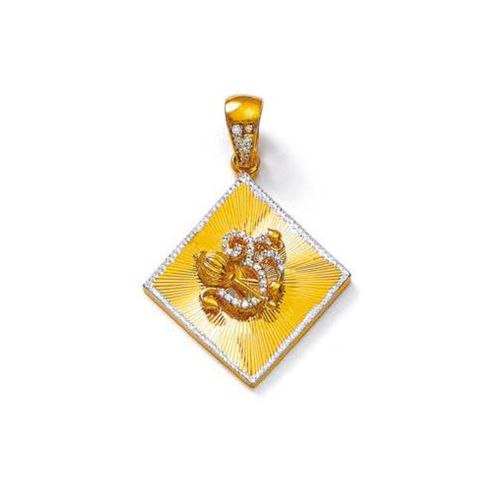 22KT Gold Aum Pendant NP-102