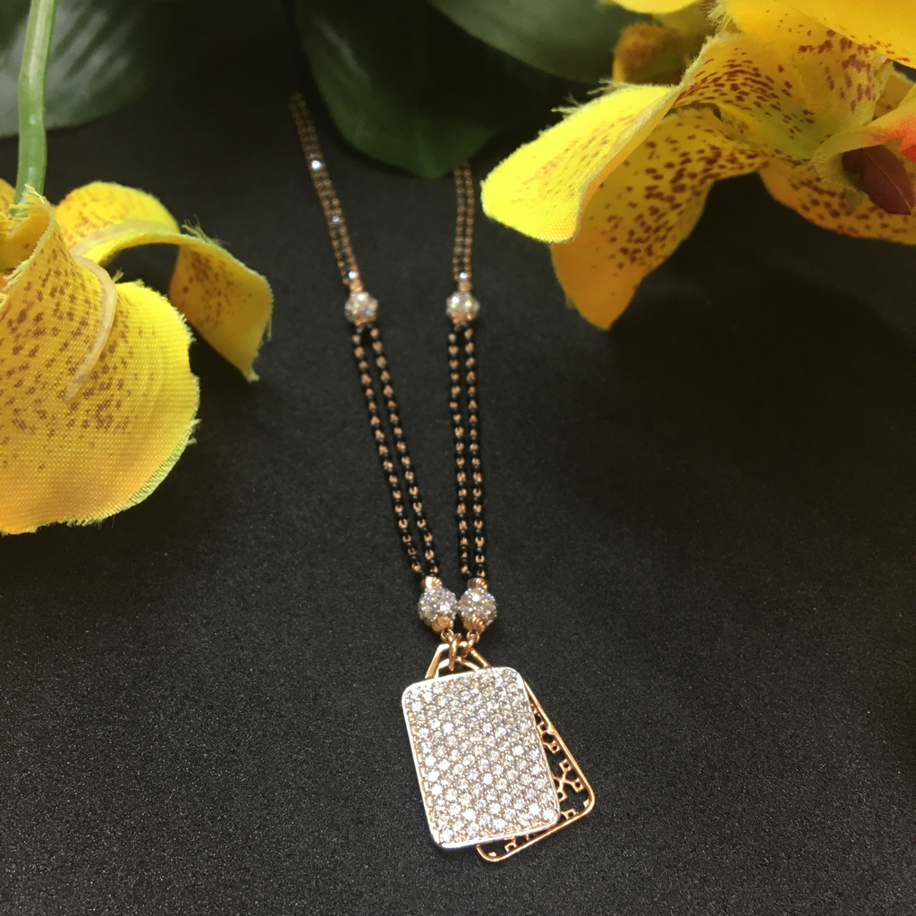 exclusive piece of rose gold  mangalsutra DOKIYA