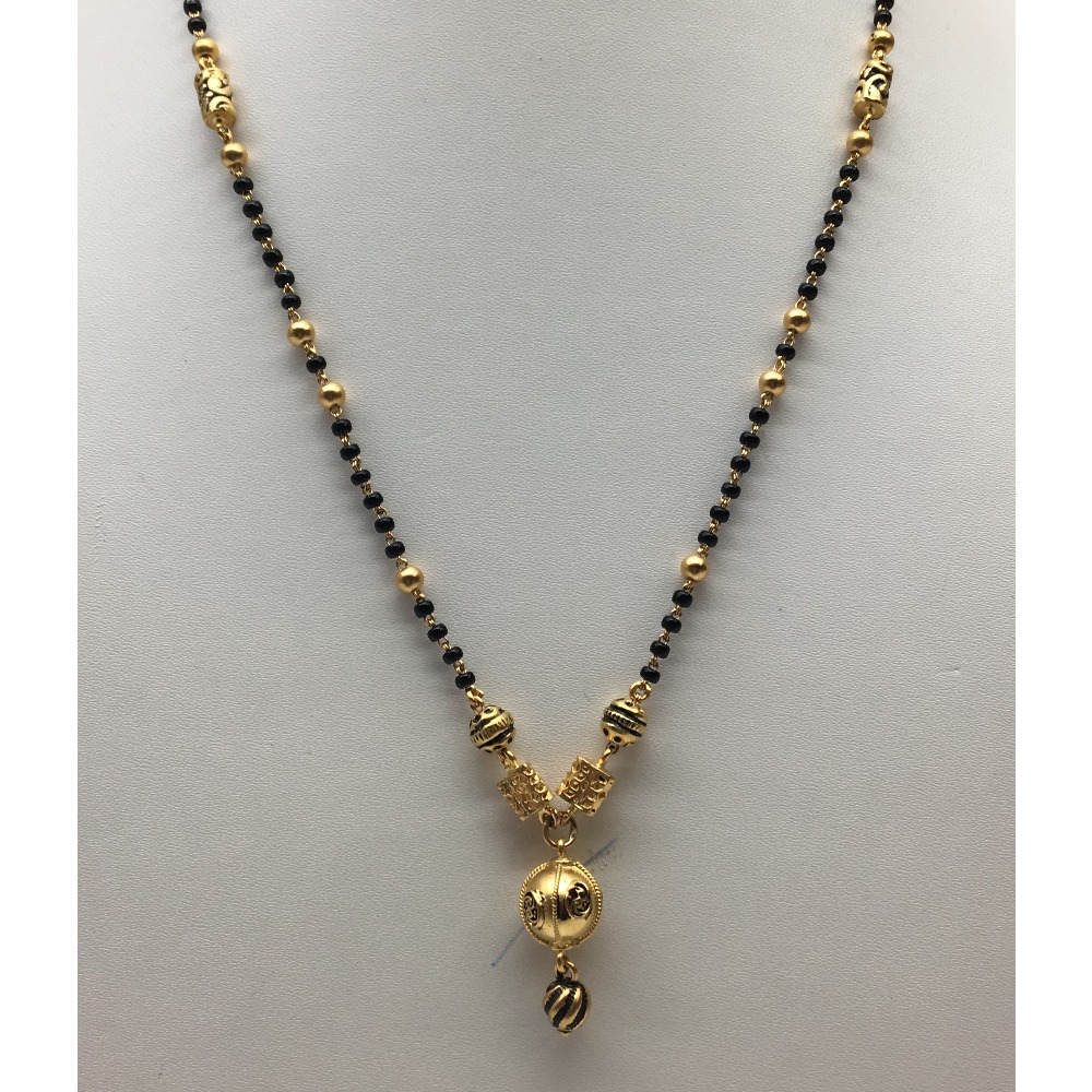 22kt antique Singal line mangalsutra dokiya