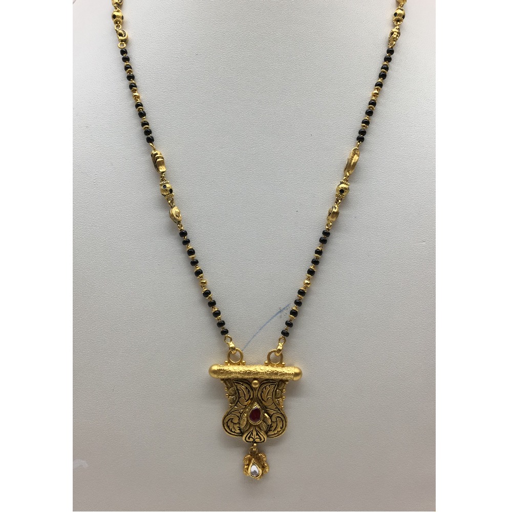 22kt antique mangalsutra dokiya
