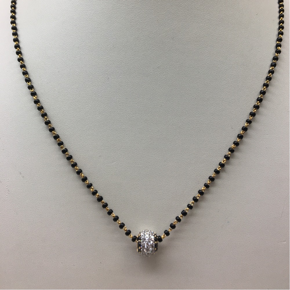 916 gold singal line mangalsutra dokiya