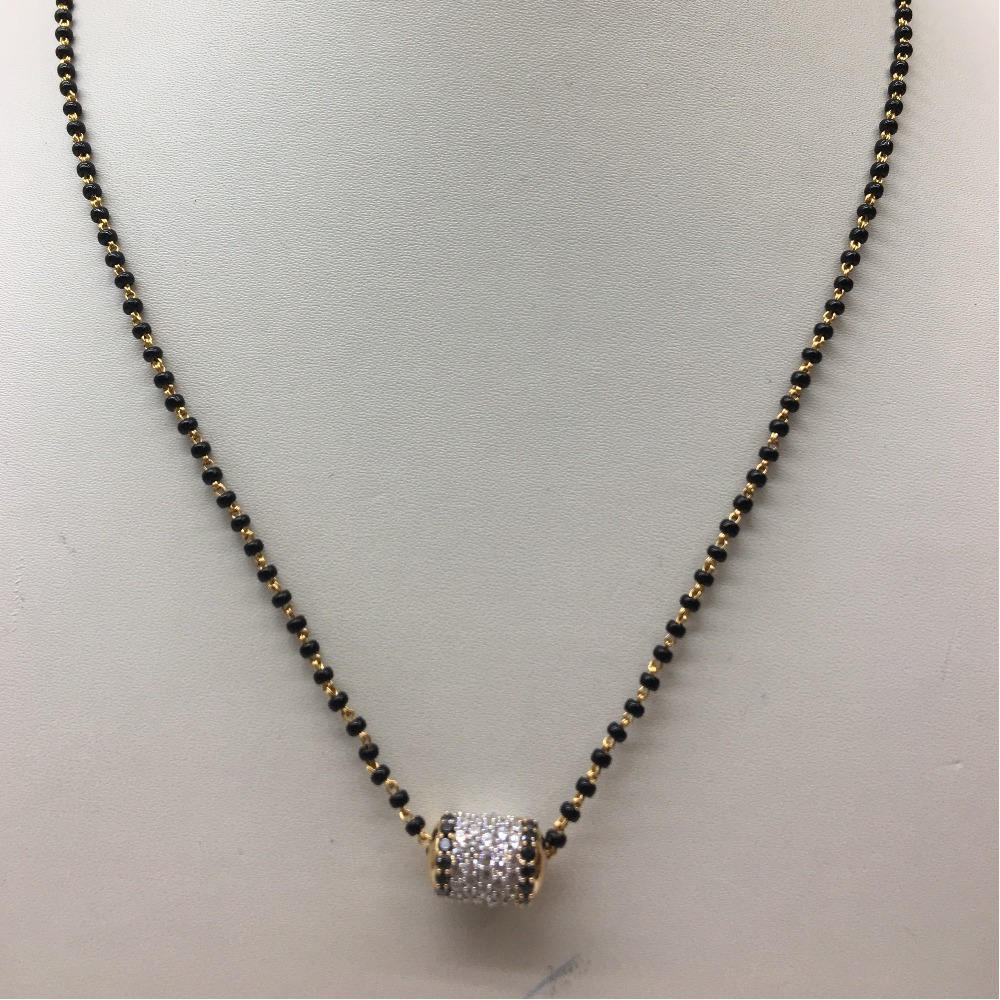 916 Gold CZ  Mangalsutra Dokiya
