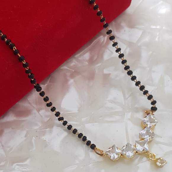 916 single line Cz Mangalsutra Dokiya