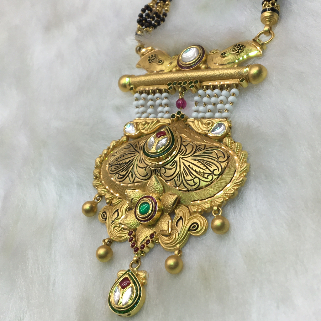 22ct latest antique mangalsutra for bride
