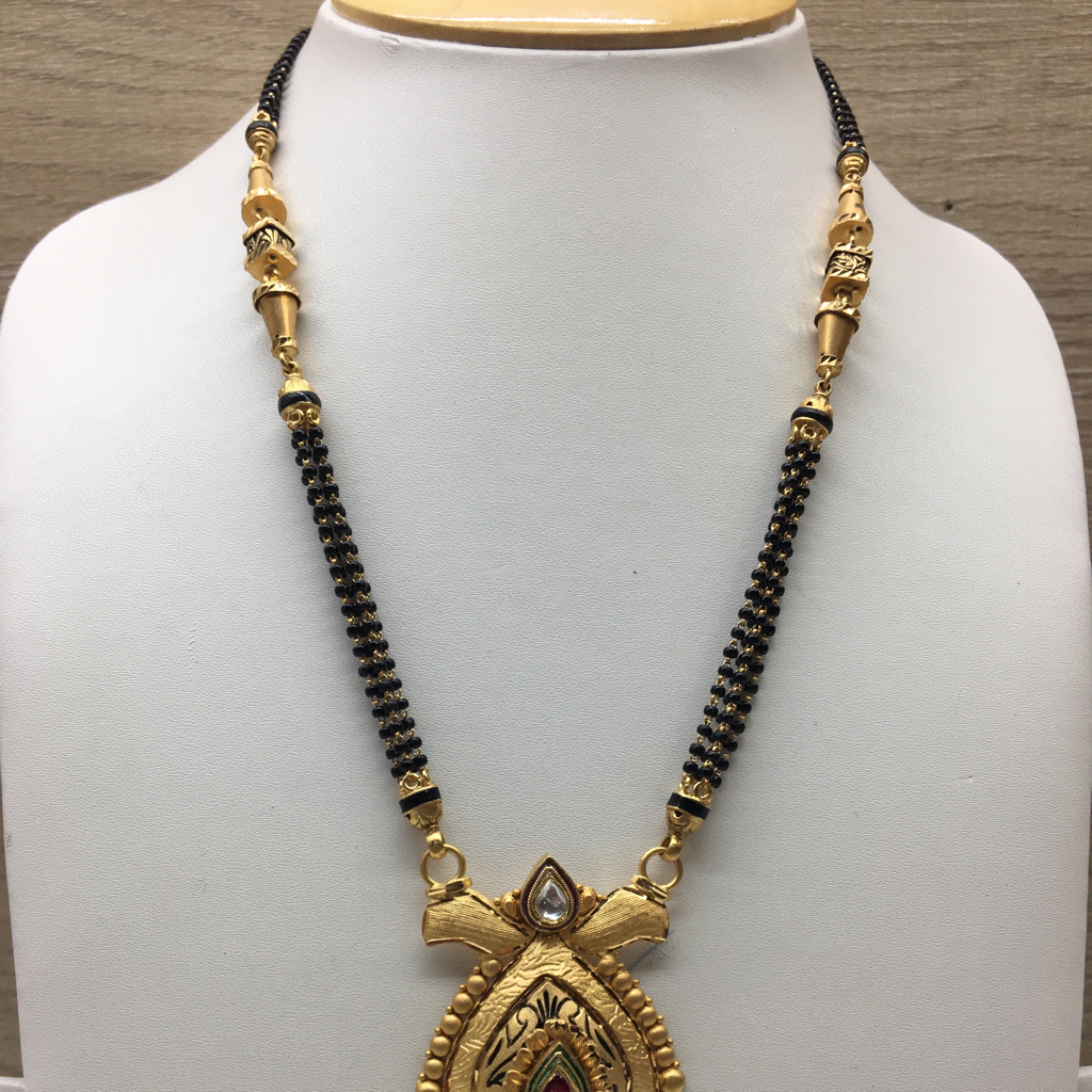 916 Gold Antique Wedding Jewellery Mangalsutra