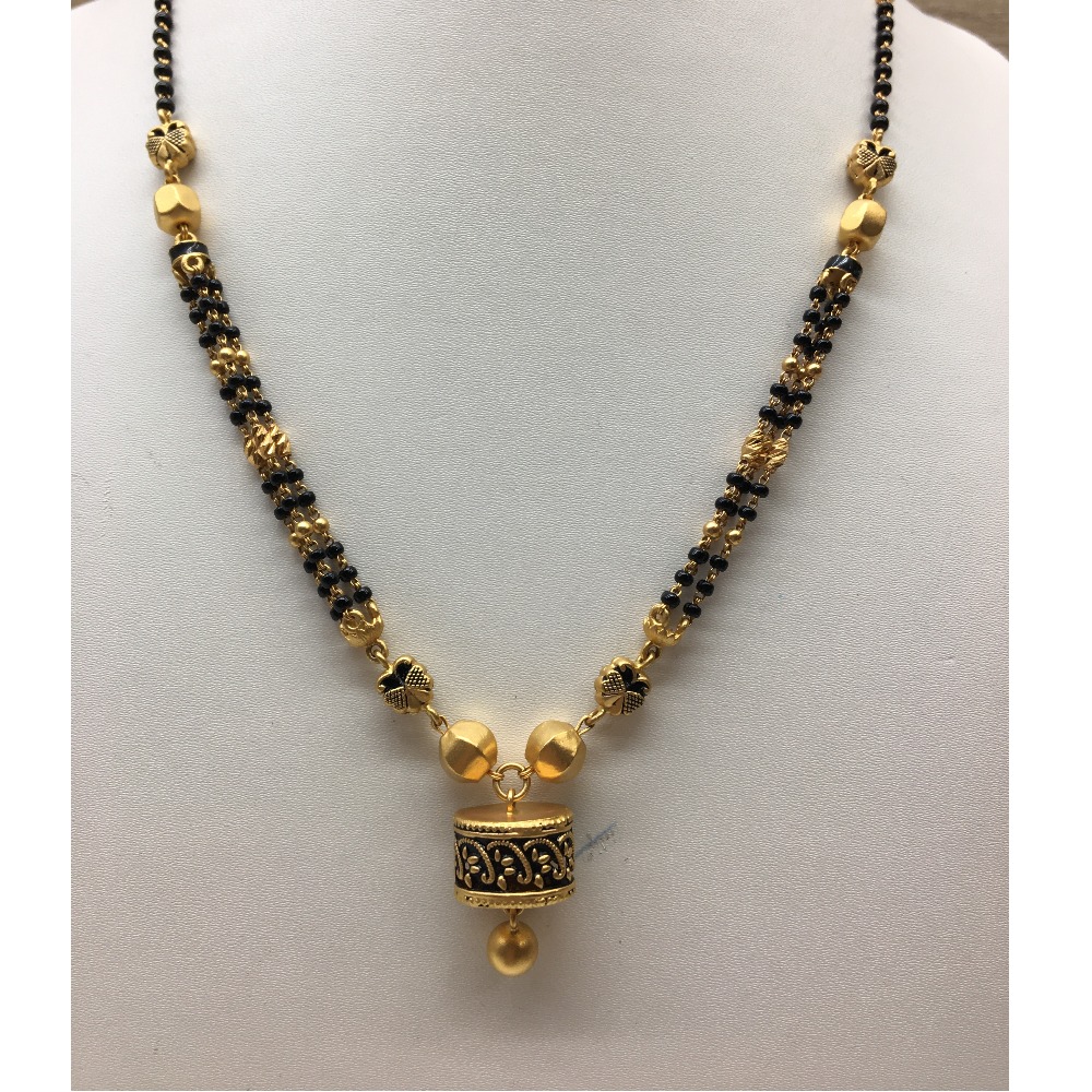 916 gold antique bridal mangalsutra dokiya