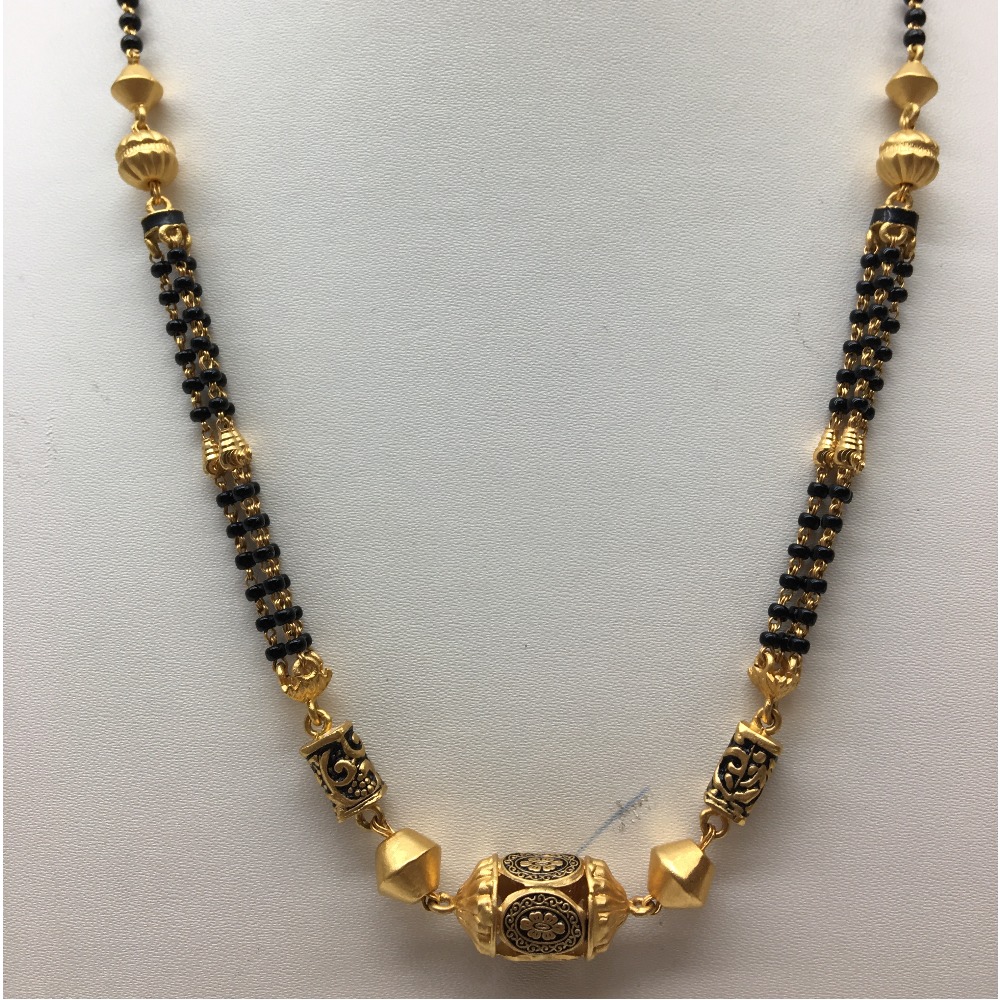 22kt antique design mangalsutra dokiya