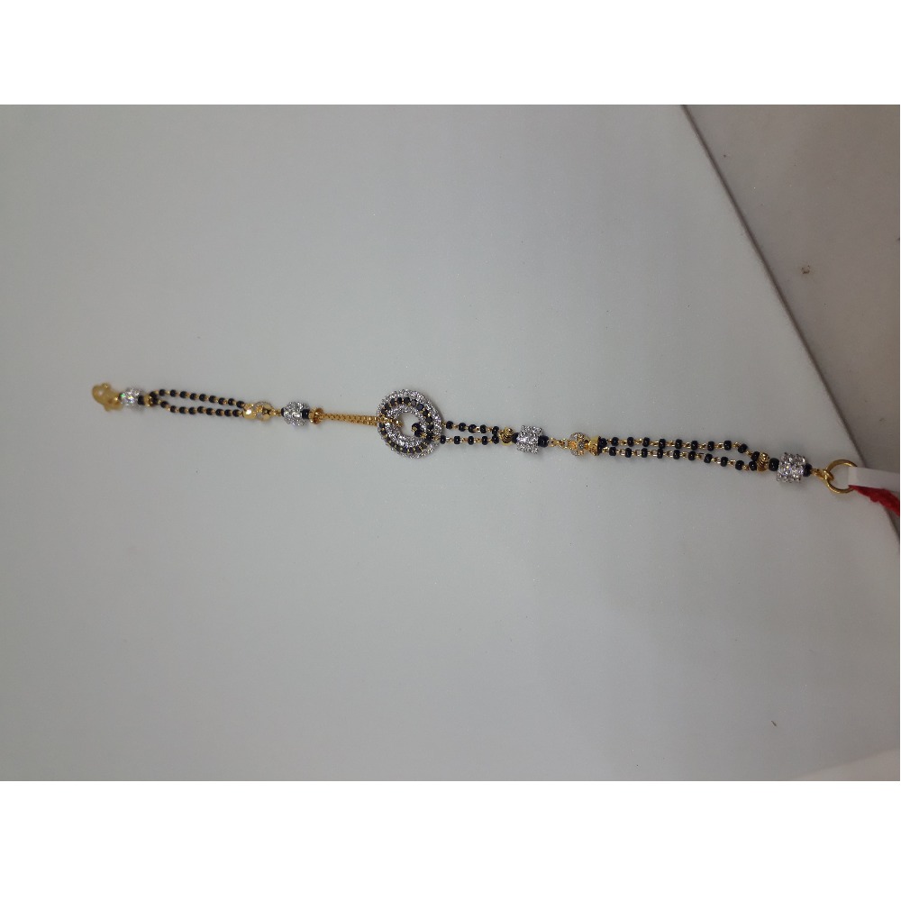 22KT Gold CZ Attractive Mangalsutra Bracelet IO-B011