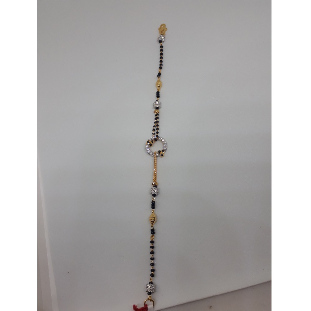916 Gold CZ Mangalsutra Bracelet IO-B002