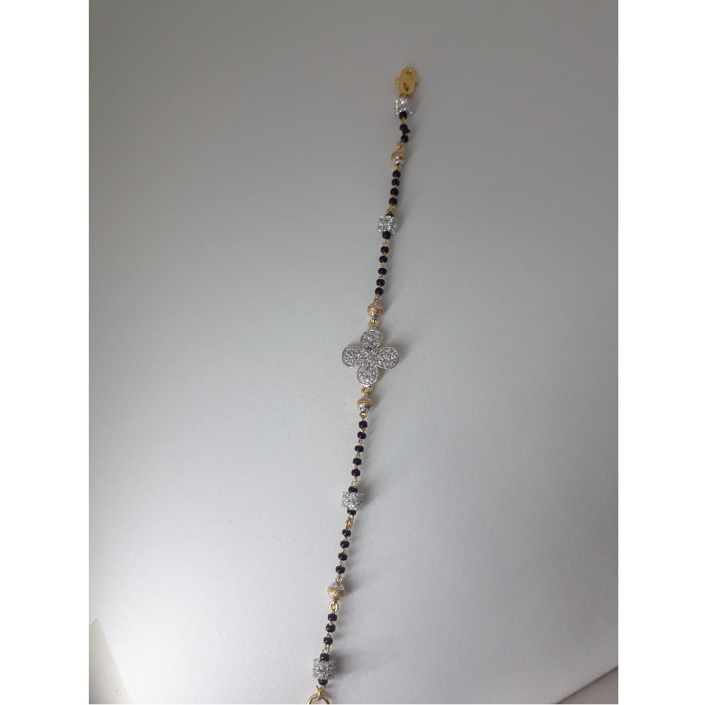 916 Gold CZ Mangalsutra Bracelet IO-B001