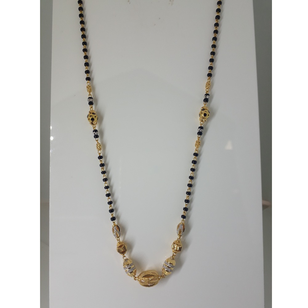 916 Gold Designer Light weight Mangalsutra IO-024