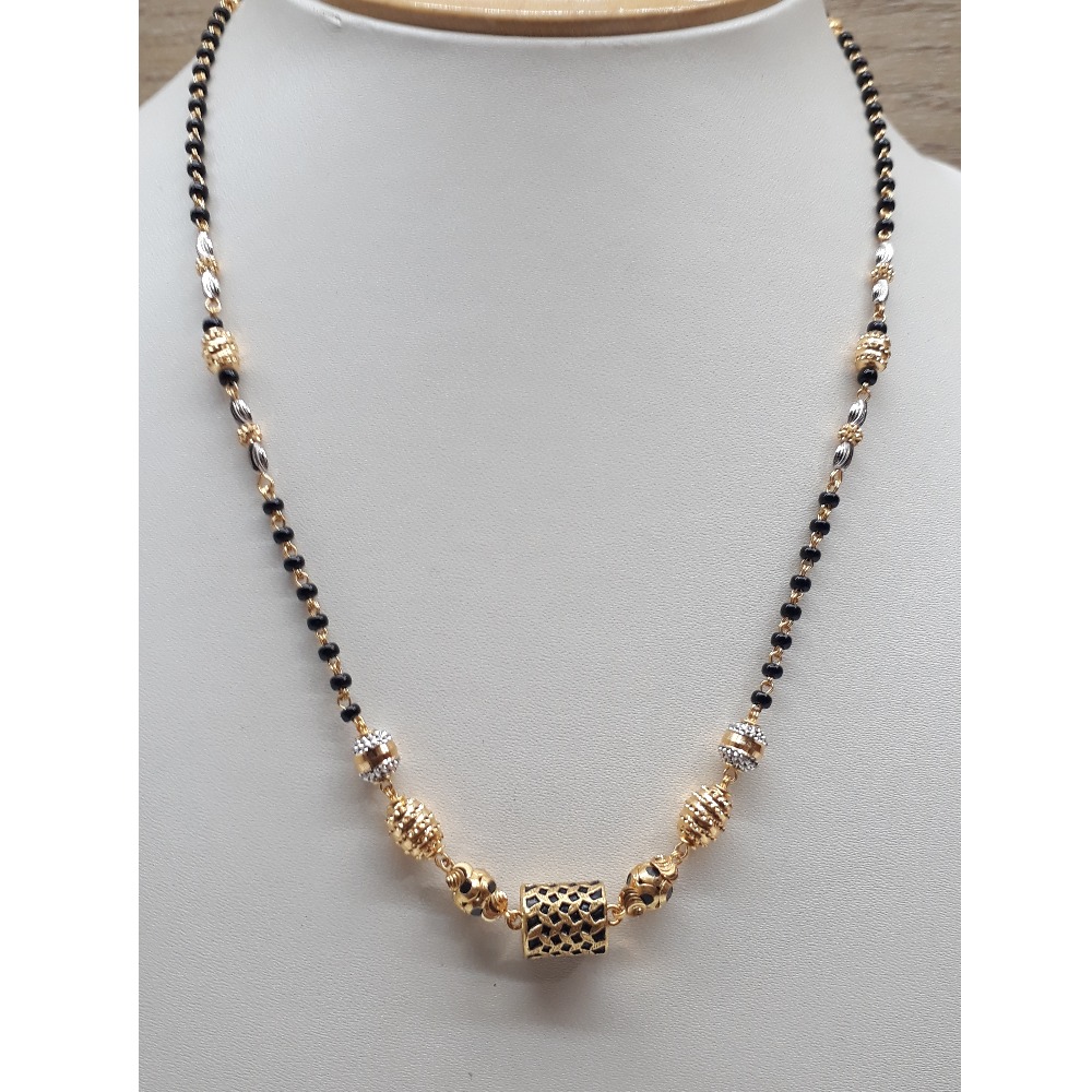 22K Gold Antique Mangalsutra Dokia IO-AN010