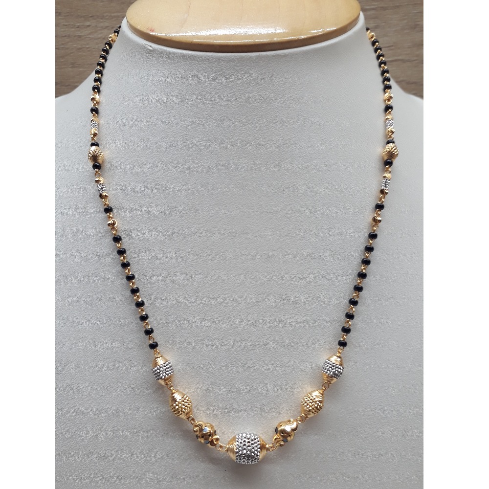 22K Gold Fancy Mangalsutra Dokia IO-N007