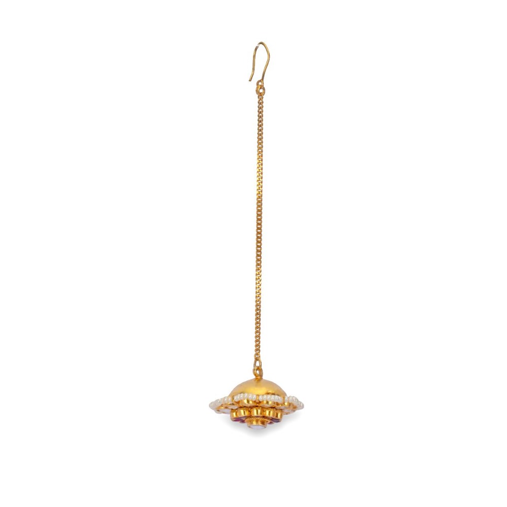 925 silver gold plating with khakho moti tika