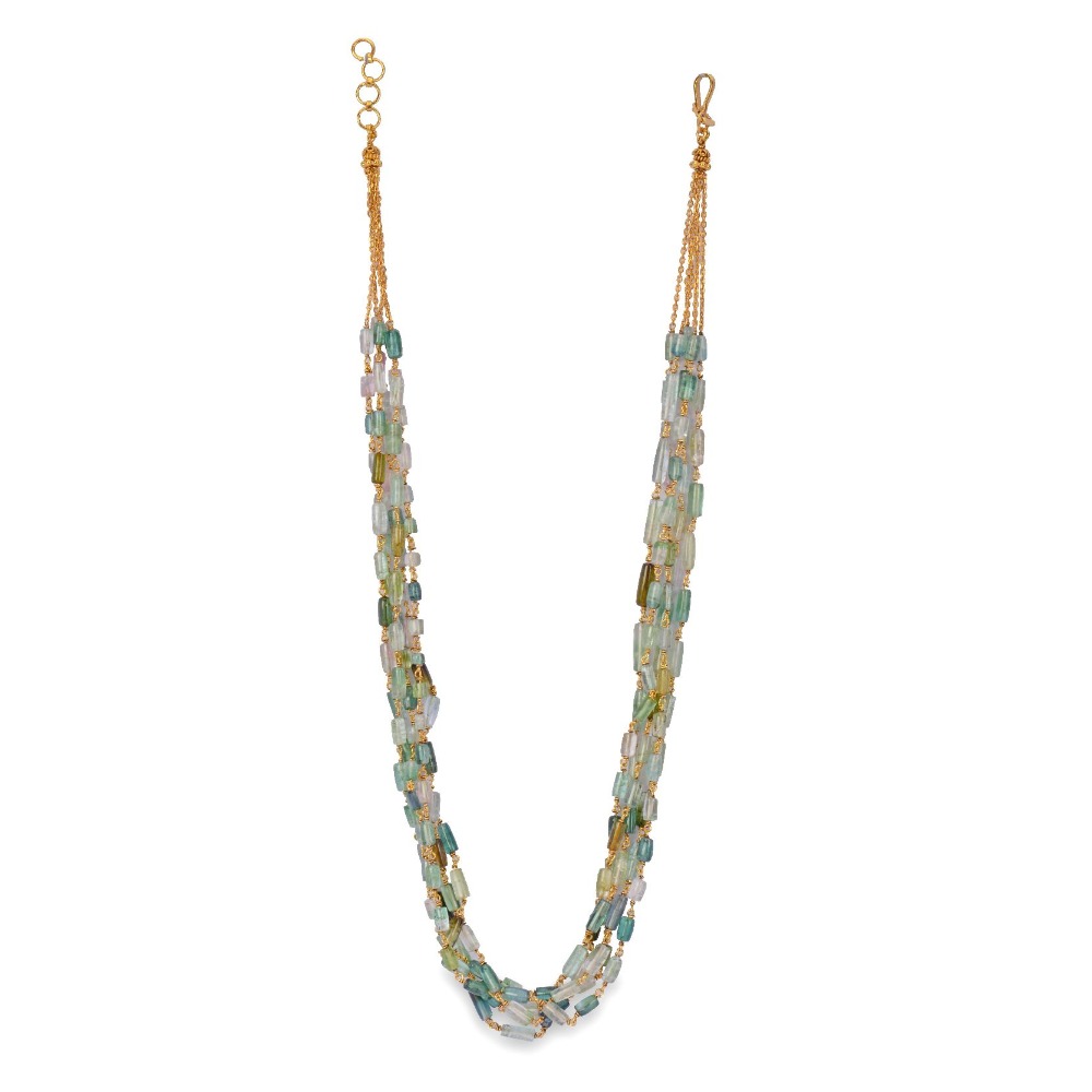 925 silver tourmaline mala