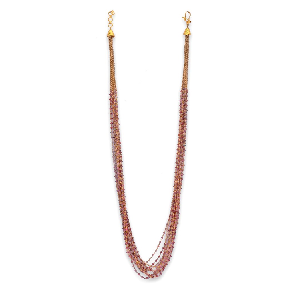925 silver simply garnet mala