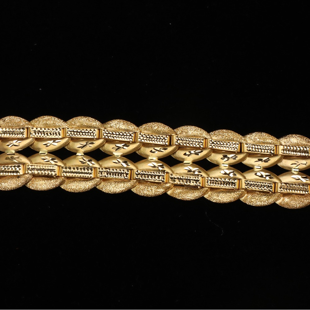 916 Gold Indo Italian Bracelet For Men ML-B008