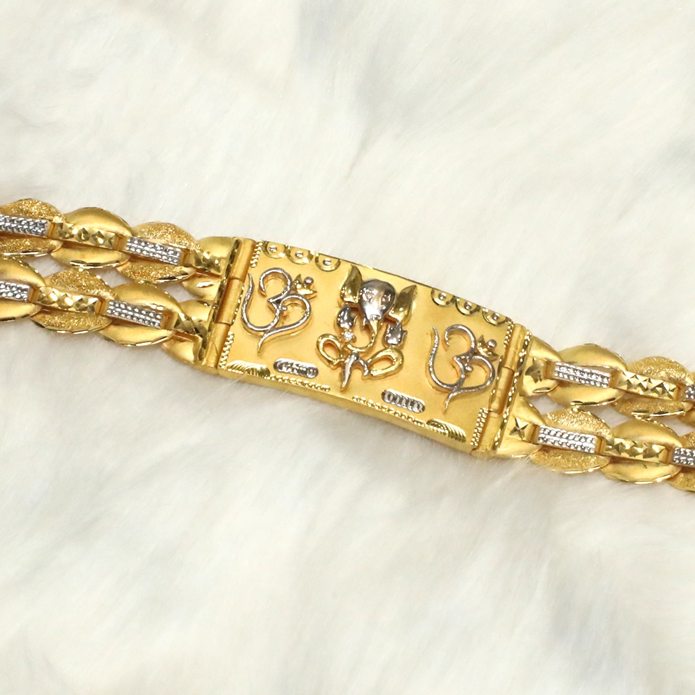 22KT Gold Om With Ganesh Design Lucky ML-B002