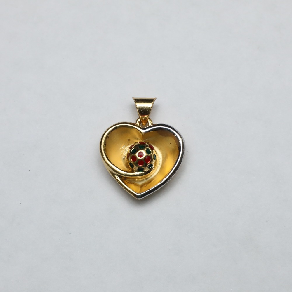 916 Gold Heart Shape Pendant ML-P002