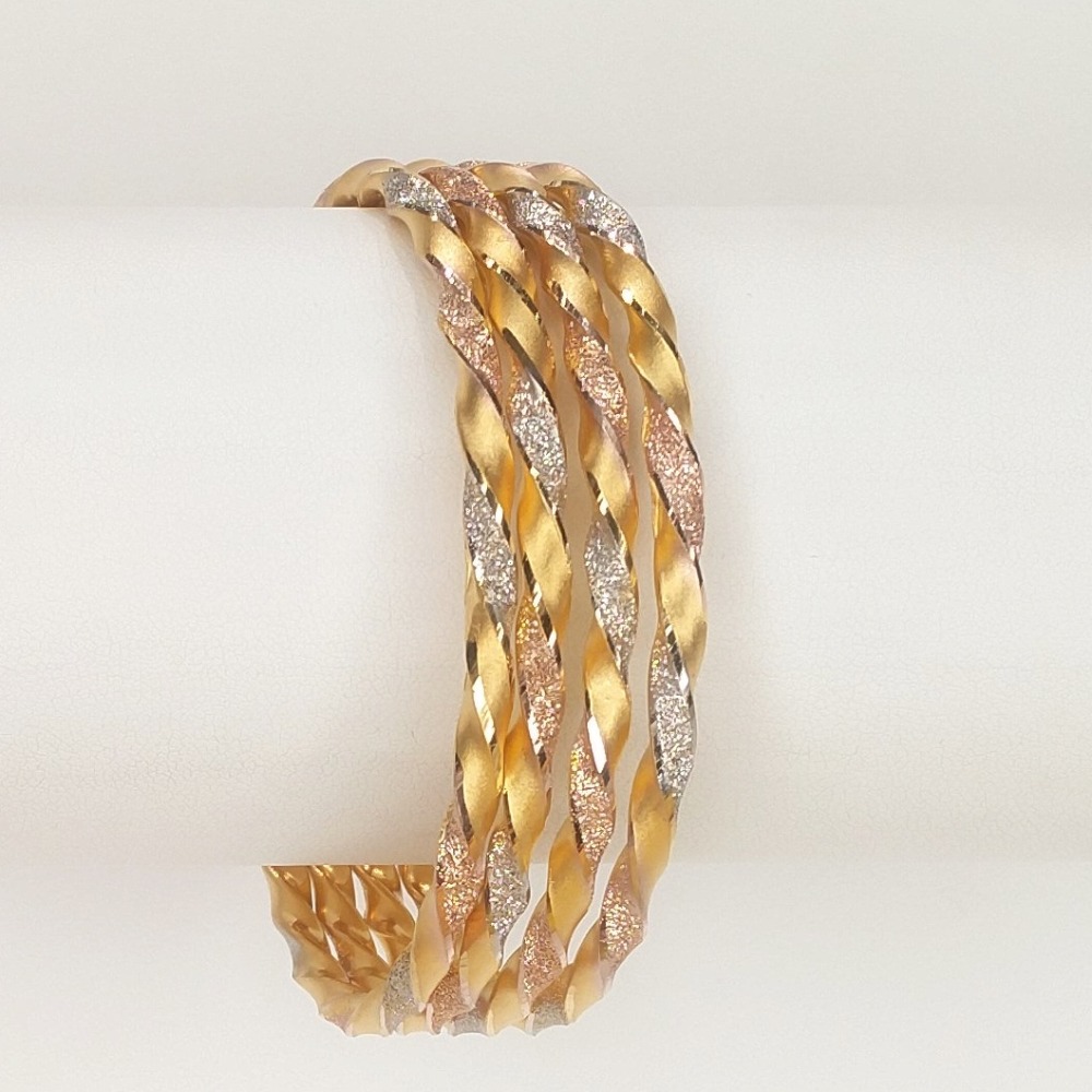 916 Gold Hallmarked Fancy Bangles