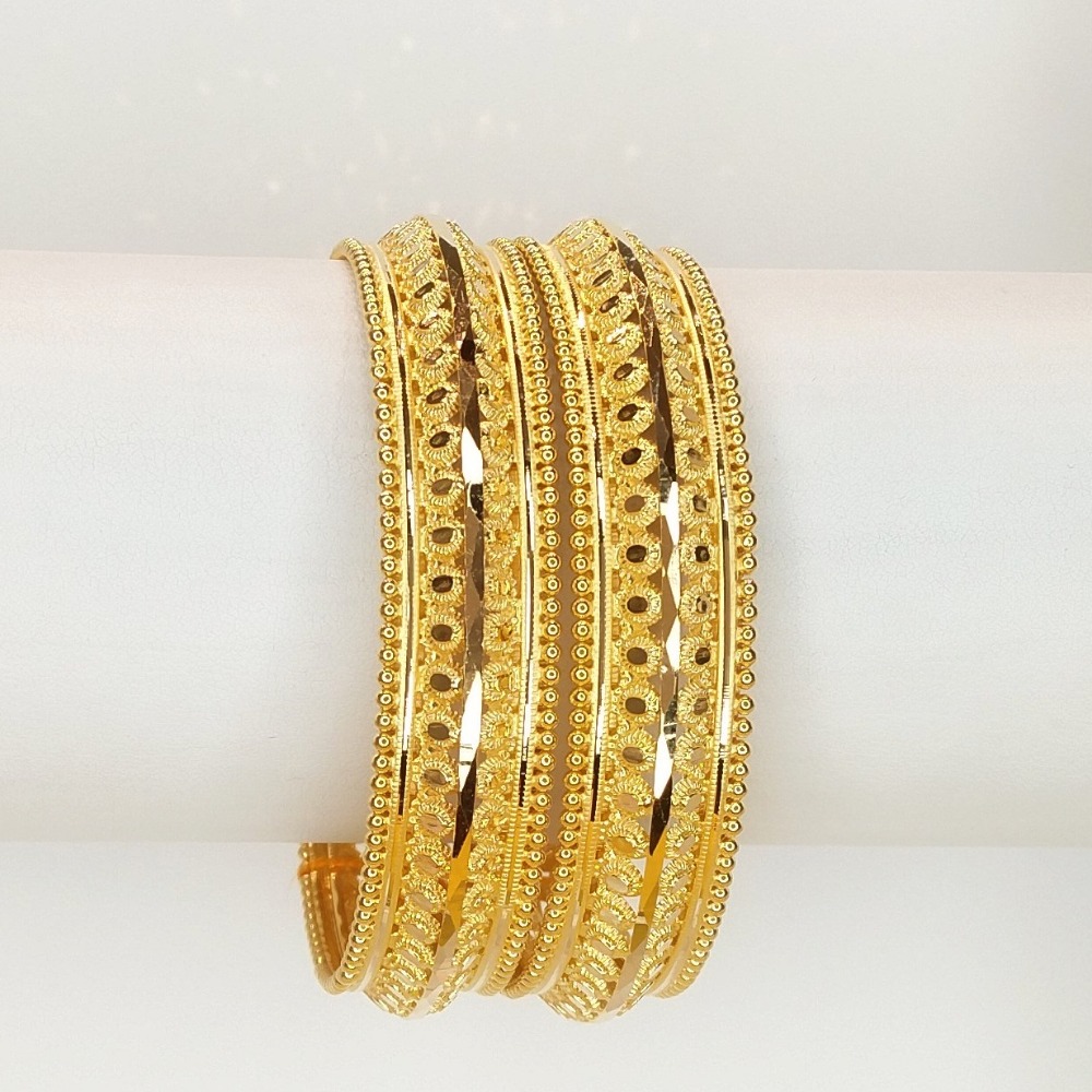 916 Gold Hallmark Designer Bangle