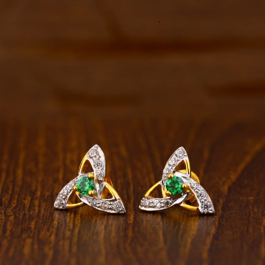 22CT Gold CZ Exclusive Ladies Tops Earrings LTE99