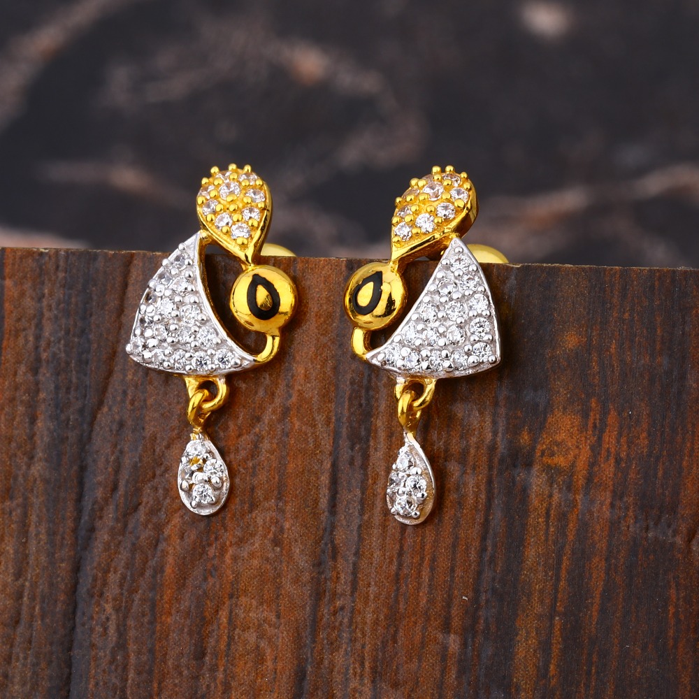 916 CZ Women's Gorgeous  Hallmark Gold Earring LFE649