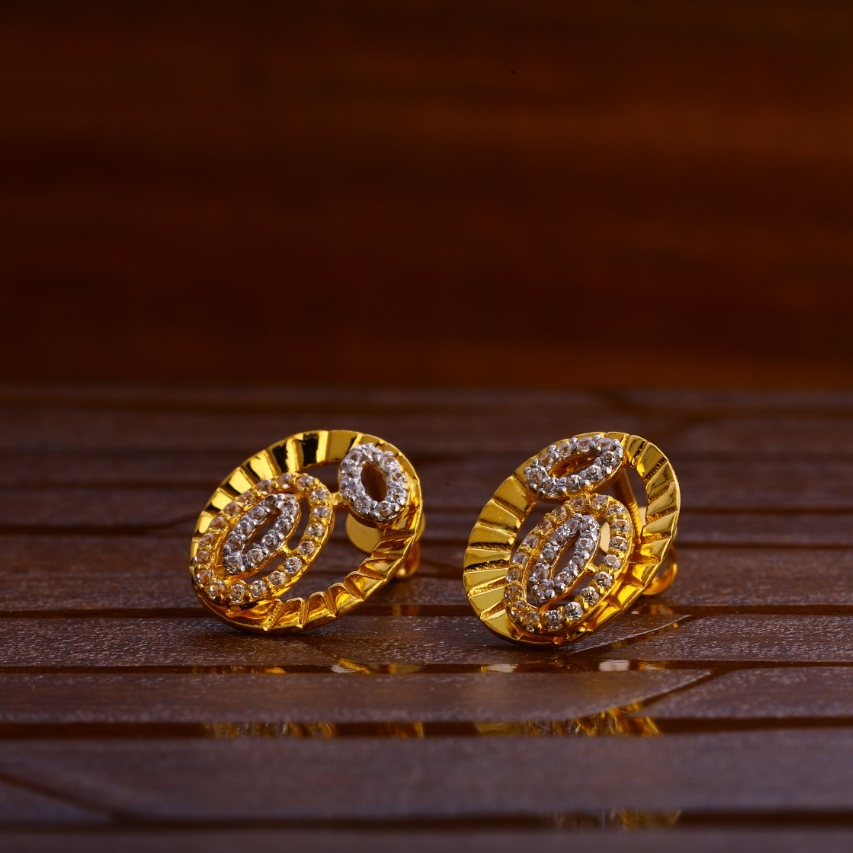 22KT Gold Fancy Ladies Tops Earrings LTE273