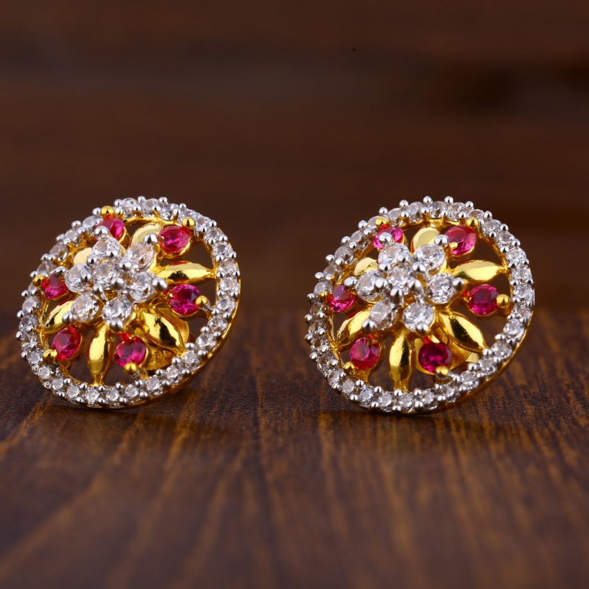 916 Gold Stylish Ladies Tops Earrings LTE203