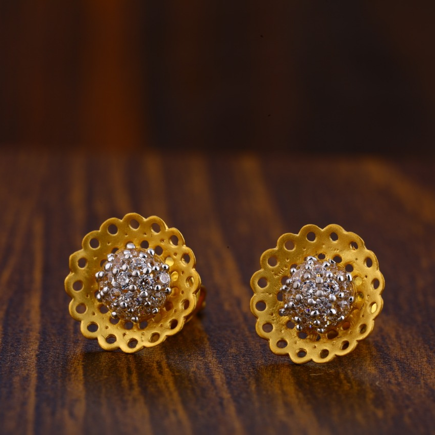 22CT Gold Stylish Ladies Tops Earrings LTE117
