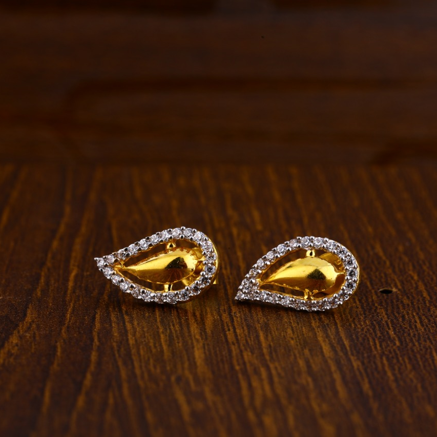 22CT Gold Classic Ladies Tops Earrings LTE192