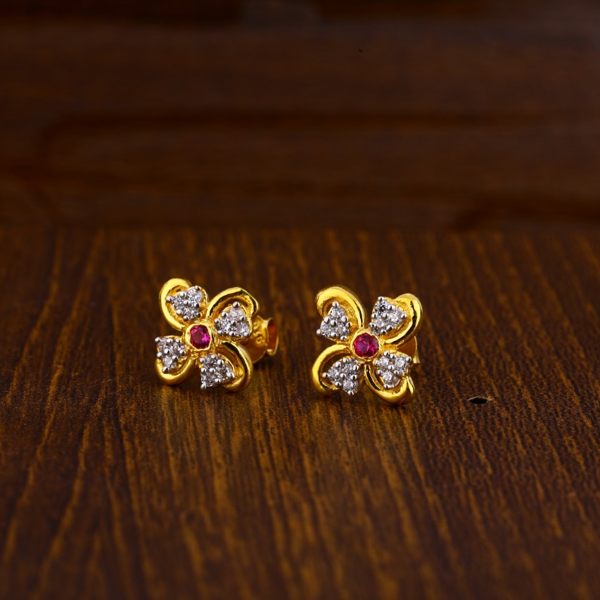 22KT Gold Exclusive Ladies Tops Earrings LTE171