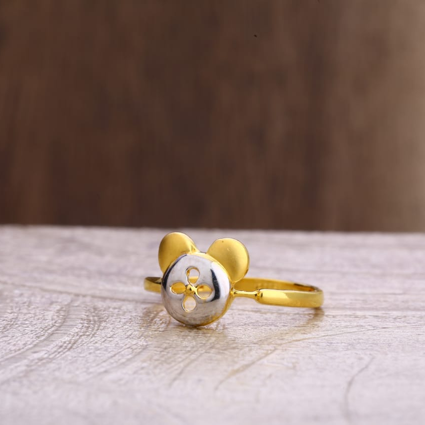 22KT Gold Hallmark Fancy Ladies Plain Ring LPR330