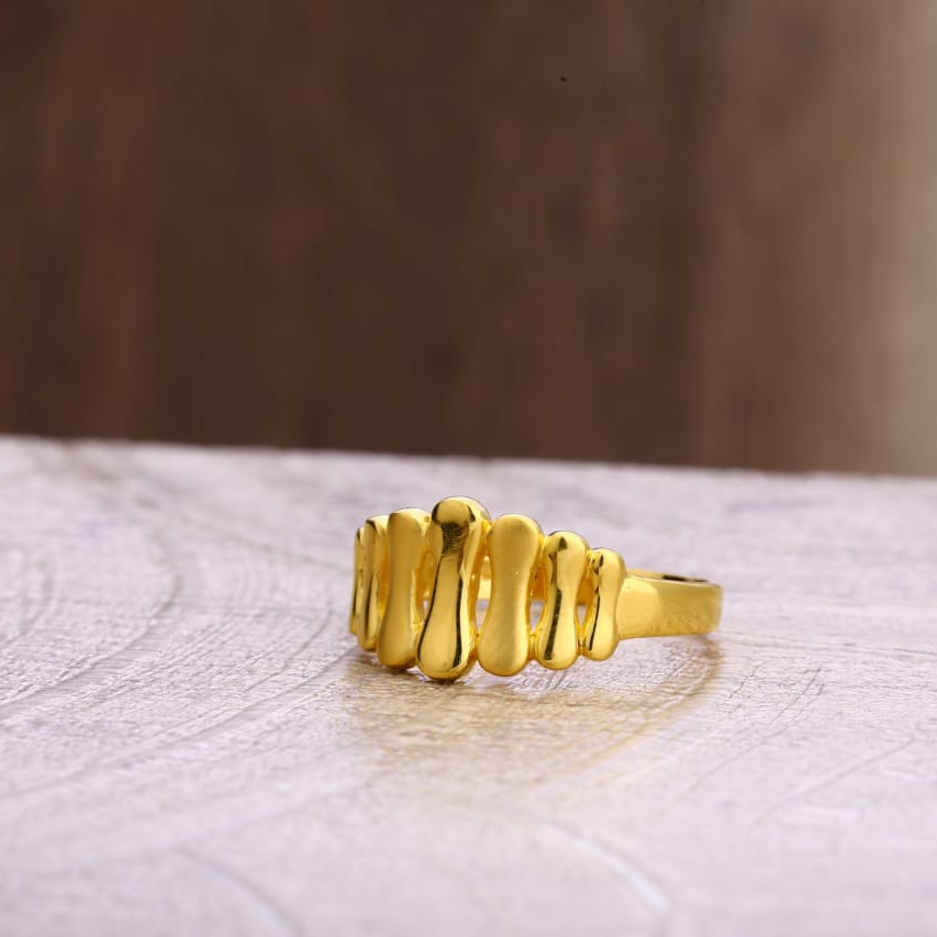 22KT Gold Hallmark Classic Ladies Plain Ring LPR312
