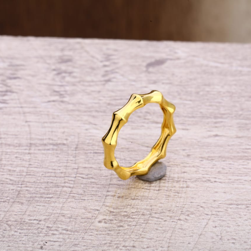 916 Gold CZ Hallmark Exclusive Ladies Plain Ring LPR307