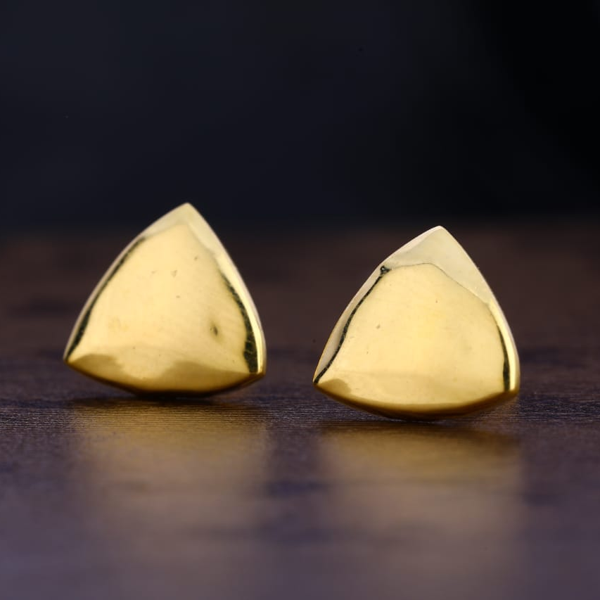 22KT Gold CZ Gorgeous Ladies Plain Earring LPE291