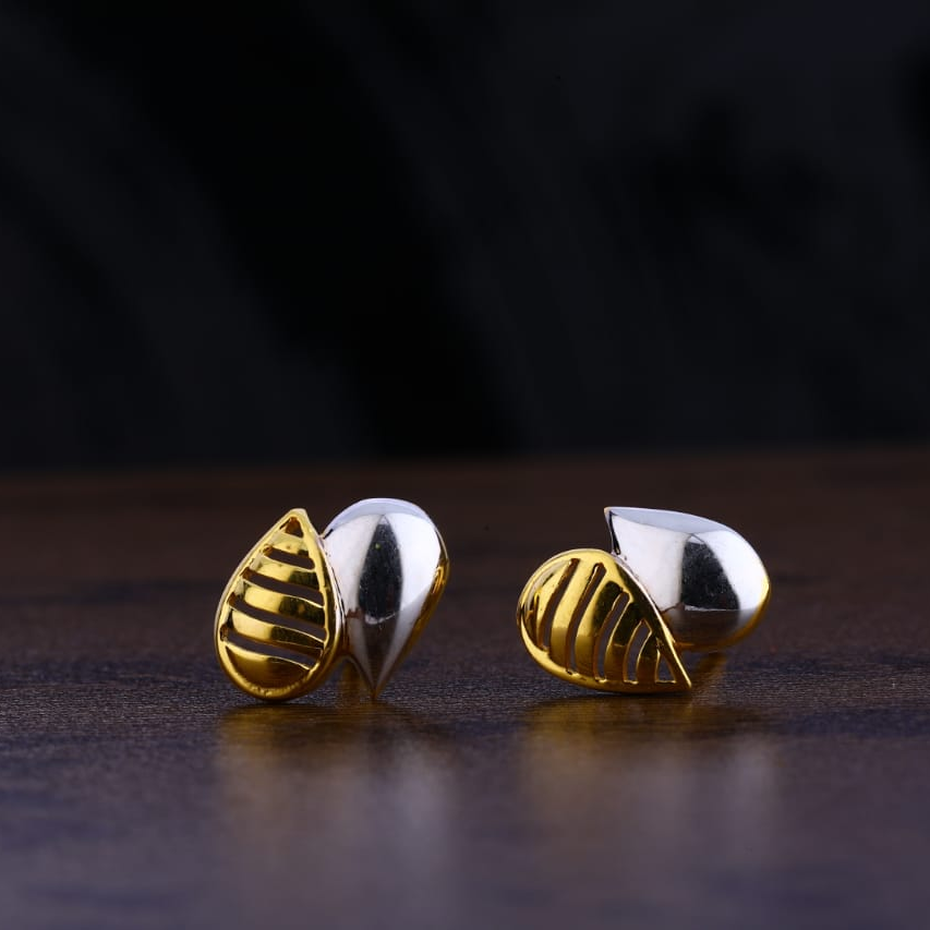 916 gold cz designer ladies plain earring lpe241