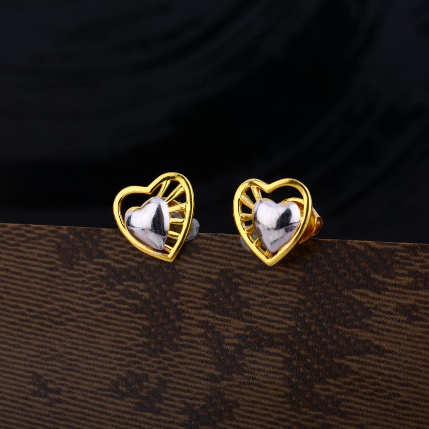 916 Gold Hallmark Exclusive Ladies Plain Earring LPE279