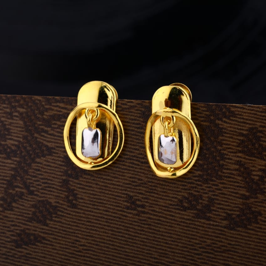 916 Gold Exclusive Ladies Plain Earring LPE276