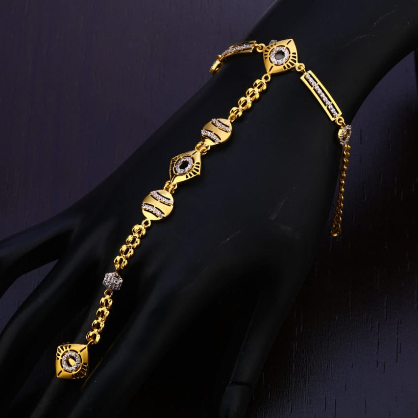 916 Gold CZ Classic Ladies Hathpan HP36