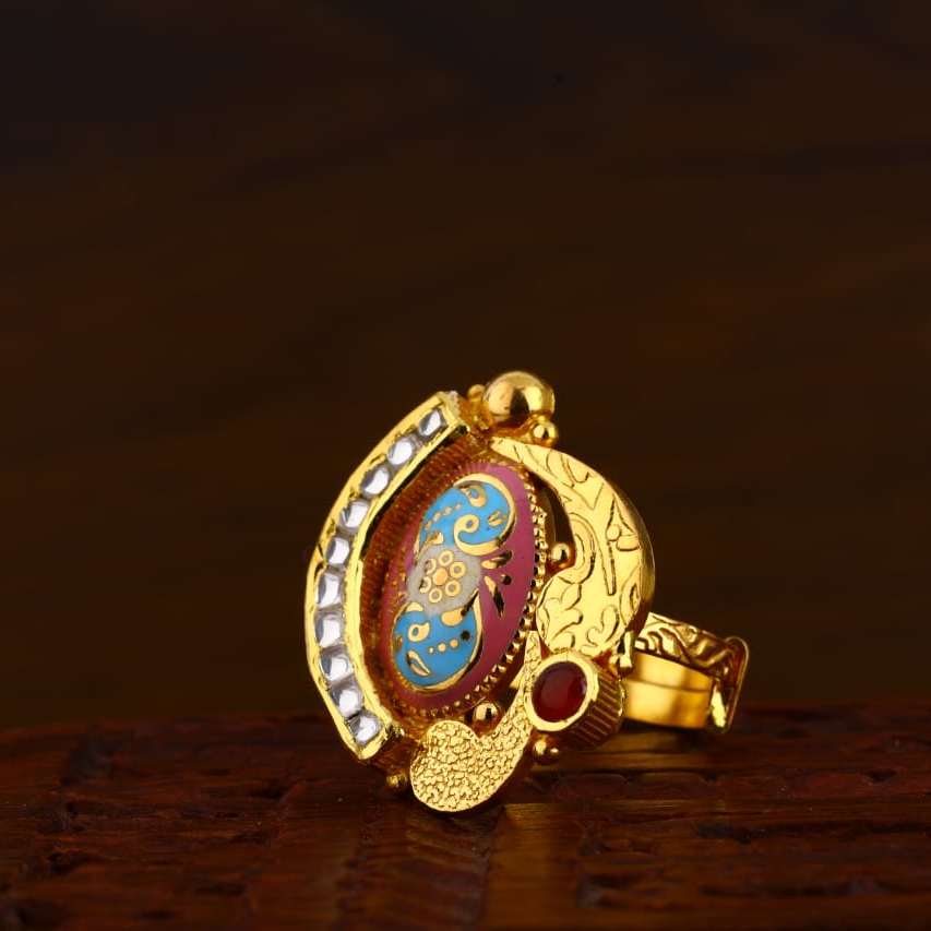 916 Gold CZ Antique Stylish Ladies Ring LAR119