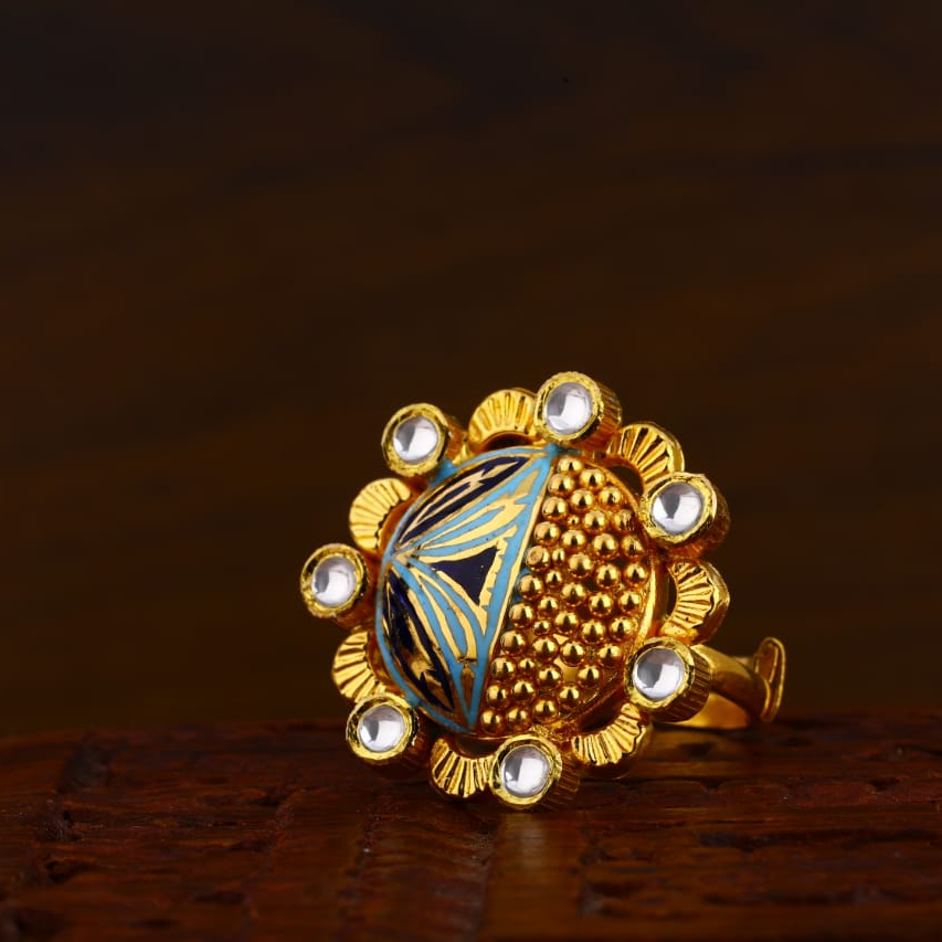 916 Gold CZ Antique Exclusive Ladies Ring LAR133