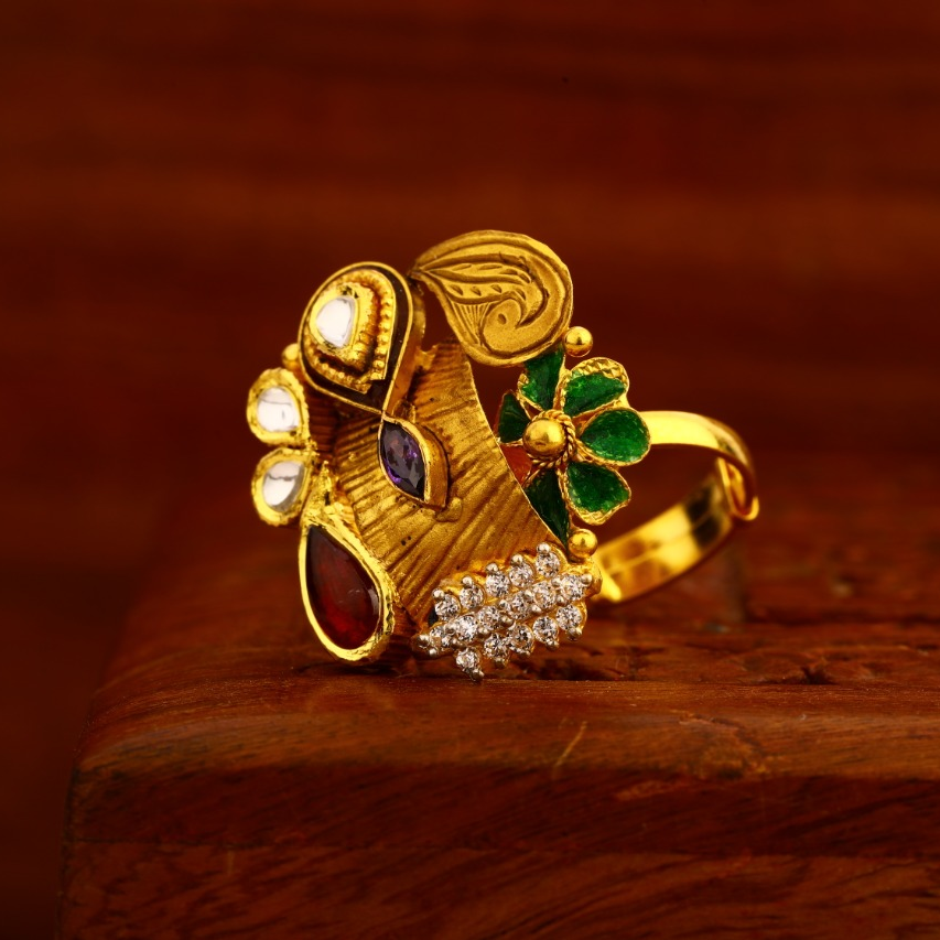 916 Gold Antique Designer Ladies Ring LAR227