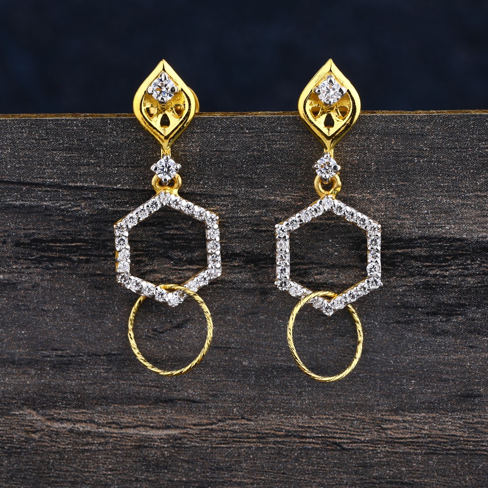 22KT CZ  Gold Hallmark Women's  Jhummar Earring LJE368