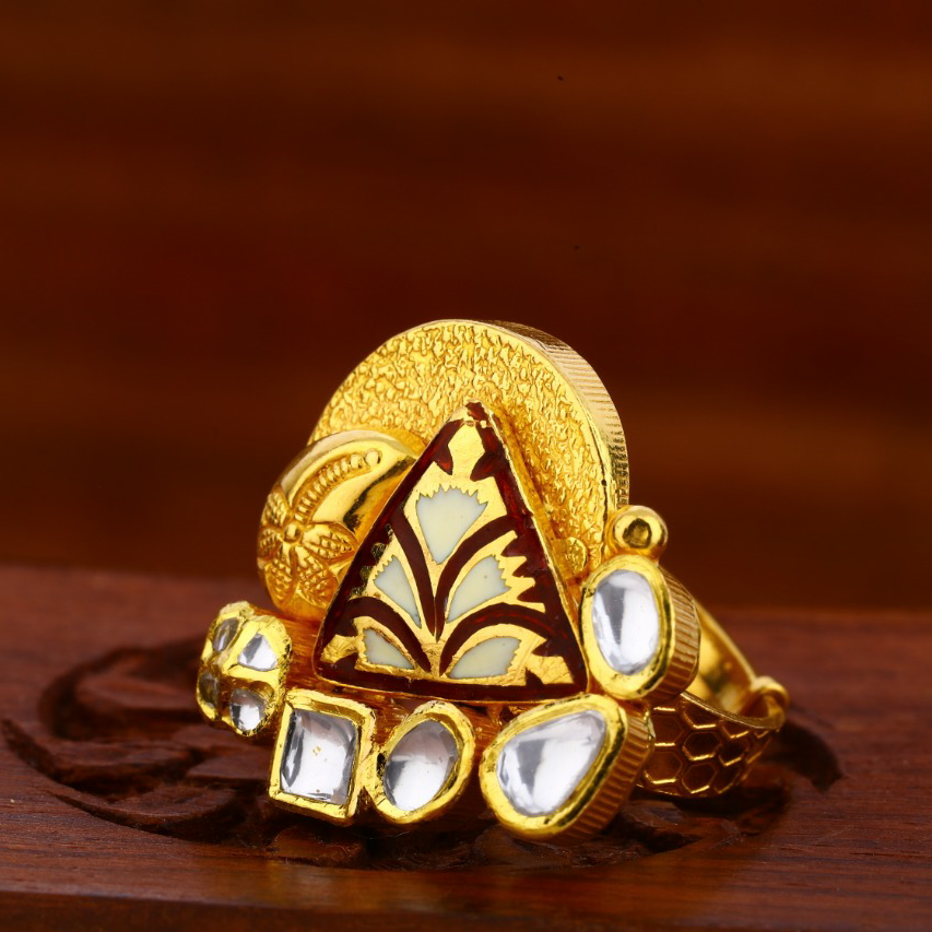 22KT Gold Antique Classic Ladies Ring LAR118